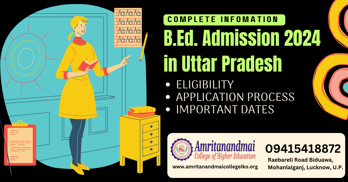 UP B.Ed. Admission 2024: Eligibility Application Process Key Dates